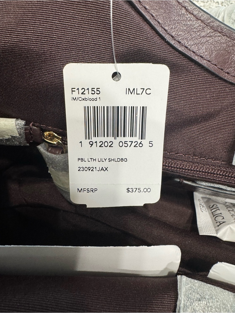 Coach Pebbled Leather Shoulder Bag in Plum Brown - Picture 3 of 12